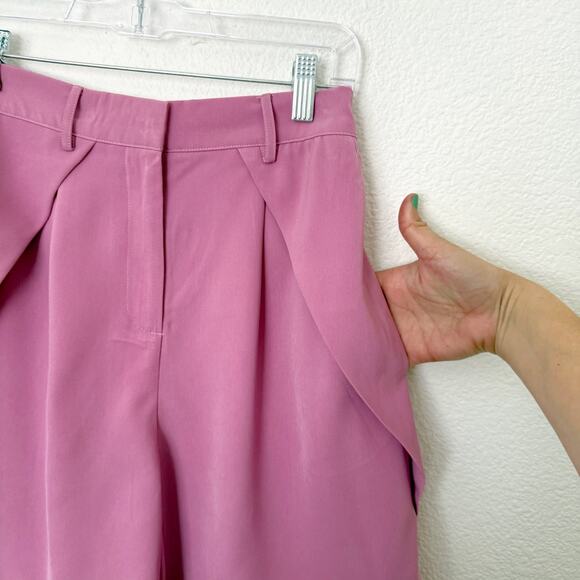 [MULLA] Lilac Pink High Rise Bermuda Shorts Lagenlook Relaxed Fit Size Large L - Picture 5 of 11